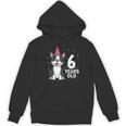 6 Years Old Birthday Boston Terrier Dog Lover 6th Party Kid Women's Hoodie, novelty gifts, funny gifts