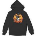 Boston Terrier Bostie Dog Breed Pet Halloween Pumpkins Women's Hoodie, novelty gifts, funny gifts