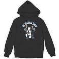 Boston Terrier Boy Cute Cartoon Dog Owner Pet Boston Terrier Women's Hoodie, novelty gifts, funny gifts