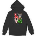 Boston Terrier Christmas Tree Lights Santa Dog Xmas For Men Women Kids Women's Hoodie, novelty gifts, funny gifts