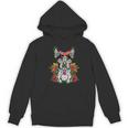 Boston Terrier Dia De Los Muertos Day Of The Dead Dog Skull For Men Women Kids Women's Hoodie, novelty gifts, funny gifts
