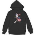 Boston Terrier Dog Merica 4th Of July Usa American Flag Men Women's Hoodie, novelty gifts, funny gifts