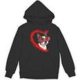 Boston Terrier Dog Mom Dad Valentine’s Day Pet Lover For Men Women Kids Women's Hoodie, novelty gifts, funny gifts