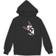 Boston Terrier Dog From Side Boston Bull Women's Hoodie, novelty gifts, funny gifts