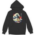 Boston Terrier Japanese Kanagawa Wave Surf Loyal Dog Men Women Kids Women's Hoodie, novelty gifts, funny gifts