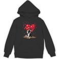 Boston Terrier Lover Heart Shape Boston Terrier Valentine Women's Hoodie, novelty gifts, funny gifts