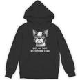 Boston Terrier Nope Not Today Not Tomorrow Either Sarcastic Women's Hoodie, novelty gifts, funny gifts