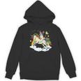 Boston Terrier Riding Unicorn Boys Girls Kids Rainbow Women's Hoodie, novelty gifts, funny gifts