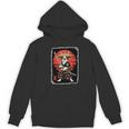 Boston Terrier Samurai Ninja Vintage Anime Japanese Ukiyo-e Women's Hoodie, novelty gifts, funny gifts