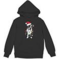 Boston Terrier Santa Christmas Lights Xmas Dog Lover Men Women Kids Women's Hoodie, novelty gifts, funny gifts