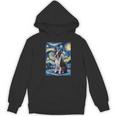 Boston Terrier Van Gogh Starry Night Women's Hoodie, novelty gifts, funny gifts