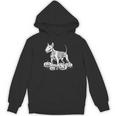 Bull Terrier Skeleton Birthday Halloween Kids Women's Hoodie, novelty gifts, funny gifts