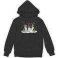 Christmas Boston Terrier Santa Dog Lover Women's Hoodie, novelty gifts, funny gifts