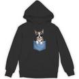 Cute Pocket Boston Terrier Lover Dog Mom Women's Hoodie, novelty gifts, funny gifts