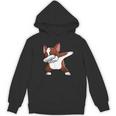 Dabbing Red Boston Terrier Dab Dance Dog Men Women Kids Women's Hoodie, novelty gifts, funny gifts