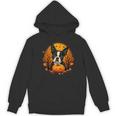 Pumpkin Boston Terrier Costume On Boston Terrier Halloween Women's Hoodie, novelty gifts, funny gifts