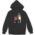 Red Boston Terrier Dog Women's Hoodie, novelty gifts, funny gifts