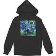 Scottish Terrier Starry Night Scotty Dog Art By Aja Women's Hoodie, novelty gifts, funny gifts