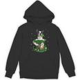 St Patrick's Day Leprechaun Boston Terrier Dog Shamrock For Men Women Kids Women's Hoodie, novelty gifts, funny gifts