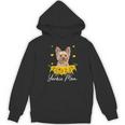 Sunflower Yorkie Mom Dog Lover Women's Hoodie, novelty gifts, funny gifts