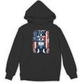 Vintage Boston Terrier Dog American USA US Flag Pets Lovers Women's Hoodie, novelty gifts, funny gifts