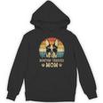 Vintage Boston Terrier Mom Dog Lovers Mother's Day Women's Hoodie, novelty gifts, funny gifts