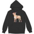 Vintage Floral Boston Terrier For Dog Lover Women's Hoodie, novelty gifts, funny gifts