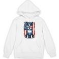 Boston Terrier Dog American USA US Flag Pets Vintage Outfit Women's Hoodie, novelty gifts, funny gifts