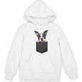 Boston Terrier Dog Puppy Dog In Pocket Cute Pet Lover Women's Hoodie, novelty gifts, funny gifts
