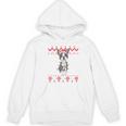 Boston Terrier Dog Santa Hat Men Kids Ugly Christmas Light Women's Hoodie, novelty gifts, funny gifts