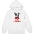 Boston Terrier Grandma Dog Lovers Puppy Bostie Owner Women's Hoodie, novelty gifts, funny gifts