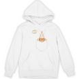Boston Terrier Halloween Cute Bostie Dog Pocket Boo Women's Hoodie, novelty gifts, funny gifts