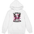 Boston Terrier Heart Glasses Girls Bostie Valentines Day Women's Hoodie, novelty gifts, funny gifts