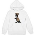 Boston Terrier Lover I Love Mom Tattoo Leopard Women's Hoodie, novelty gifts, funny gifts