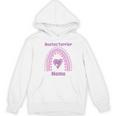 Boston Terrier Mama Cute Rainbow Paw Heart Shape Women's Hoodie, novelty gifts, funny gifts