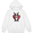 Boston Terrier Mom Dad Bostie Dog Lover Valentines Day Women's Hoodie, novelty gifts, funny gifts