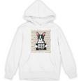 Boston Terrier Mug Shot Guilty Dog Women's Hoodie, novelty gifts, funny gifts