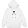 Boston Terrier In The Pocket Cute Boston Terrier Dog Lovers Men Women Girls Kids Women's Hoodie, novelty gifts, funny gifts