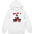 Boston Terrier Santa Claus Hat Merry Christmas Dog X-Mas Women's Hoodie, novelty gifts, funny gifts