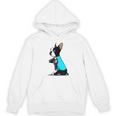 Boston Terrier Tattoos I Love Mom Women's Hoodie, novelty gifts, funny gifts