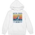 Dog Boston Terrier Mom Vintage Boston Terrier Mom Women's Hoodie, novelty gifts, funny gifts