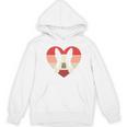Retro Heart Boston Terrier Dog Vintage Valentine Women's Hoodie, novelty gifts, funny gifts