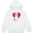 Valentine's Day Boston Terrier Lover Women's Hoodie, novelty gifts, funny gifts