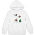 Xmas Lighting Tree Santa Riding Boston Terrier Christmas Women's Hoodie, novelty gifts, funny gifts