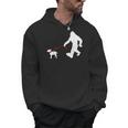 Bigfoot Walking With Bull Terrier Dog Men Hoodie, trending gift