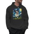 Boston Terrier Dog Starry Night Painting Men Hoodie, trending gift