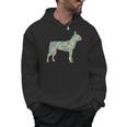 Boston Terrier Flower Silhouette Floral Dog Men Women Girls Kids Men Hoodie, trending gift