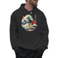 Boston Terrier Japanese Kanagawa Wave Surf Loyal Dog Men Women Kids Men Hoodie, trending gift