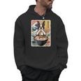 Boston Terrier Ramen Noodles Japanese Art Retro Ocean Waves Men Hoodie, trending gift