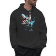 Boston Terrier Riding T-Rex Dinosaur Dog Lover Men Hoodie, Boston Terrier Riding Gifts, trending gift